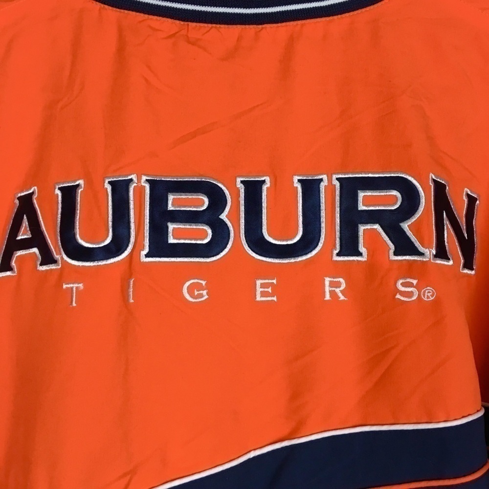 AUBURN Tigers Pullover Jacket Embroidered Spellout Windbreaker Game Day Size XXL - Picture 8 of 13